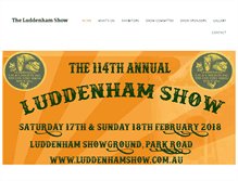 Tablet Screenshot of luddenhamshow.com.au